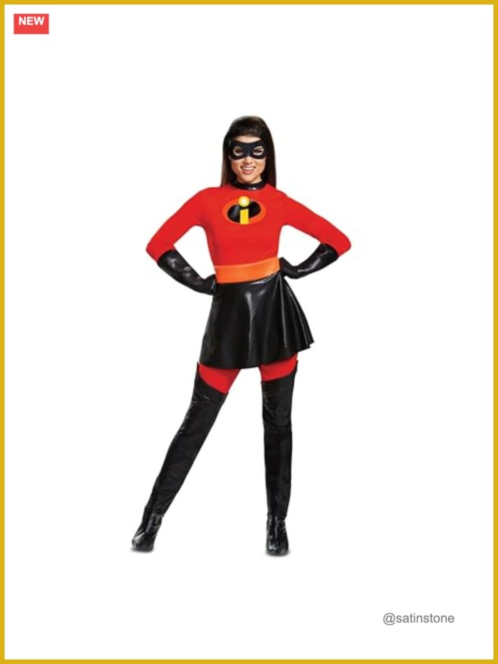 Mrs. Incredible Deluxe Skirted Costume Set with Mask
